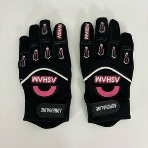 Adrenaline Black and Pink Form Fitting Curling Gloves